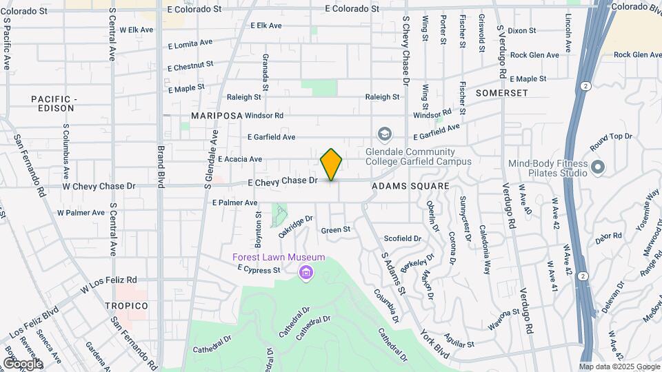 826 E Chevy Chase Dr Map and Location Details