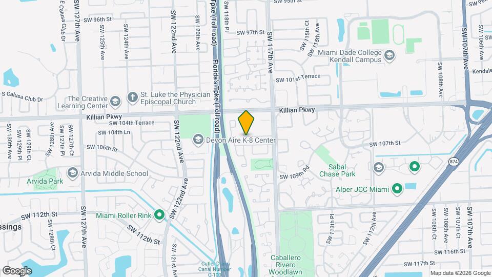 11756 SW 106th Ter Mapa y Detalles de la Ubicación