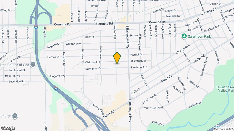 3722 Larchmont St Map and Location Details