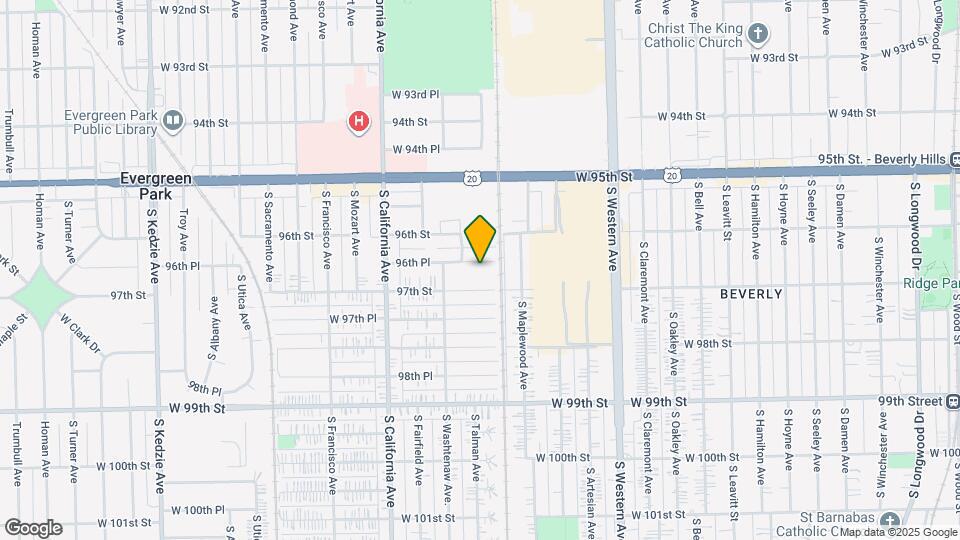 2623 96th Pl Map and Location Details