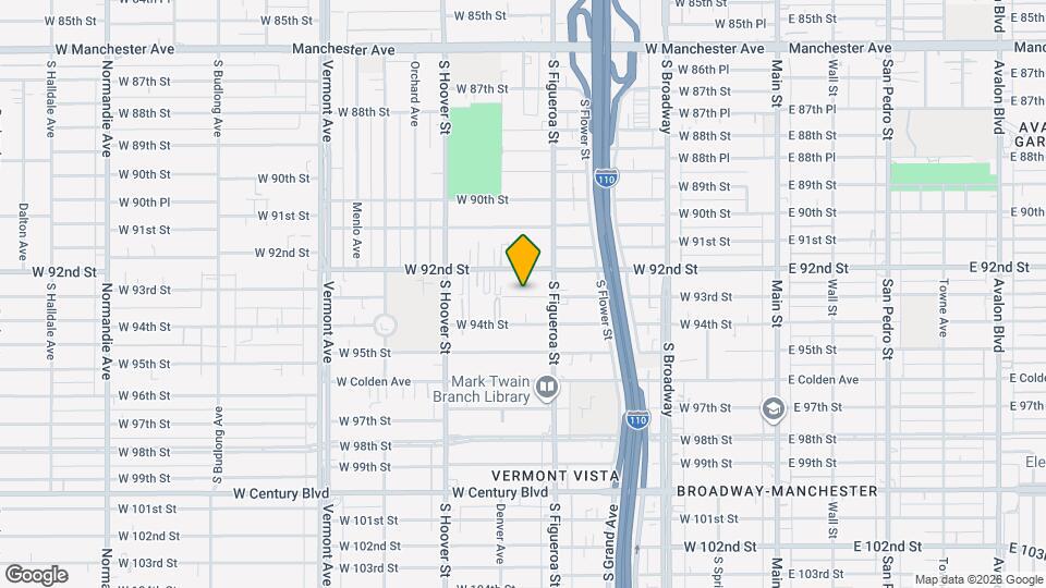 533 W 93rd St, Unit 1/2 Mapa y Detalles de la Ubicación