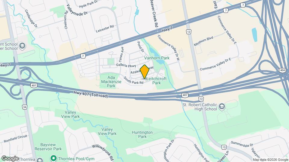 338 South Park Rd Map and Location Details