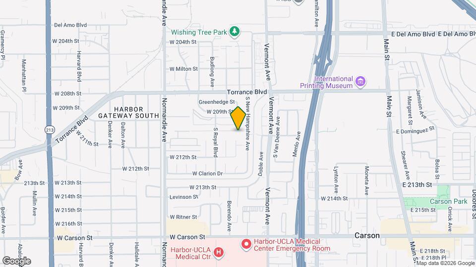 1012 W 210th St Map and Location Details