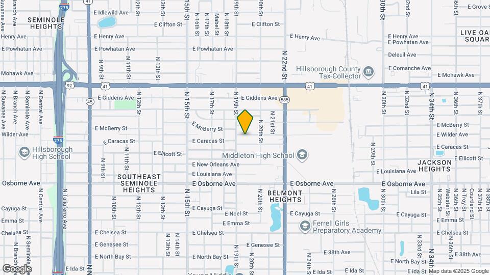 1909 E Wilder Ave Map and Location Details