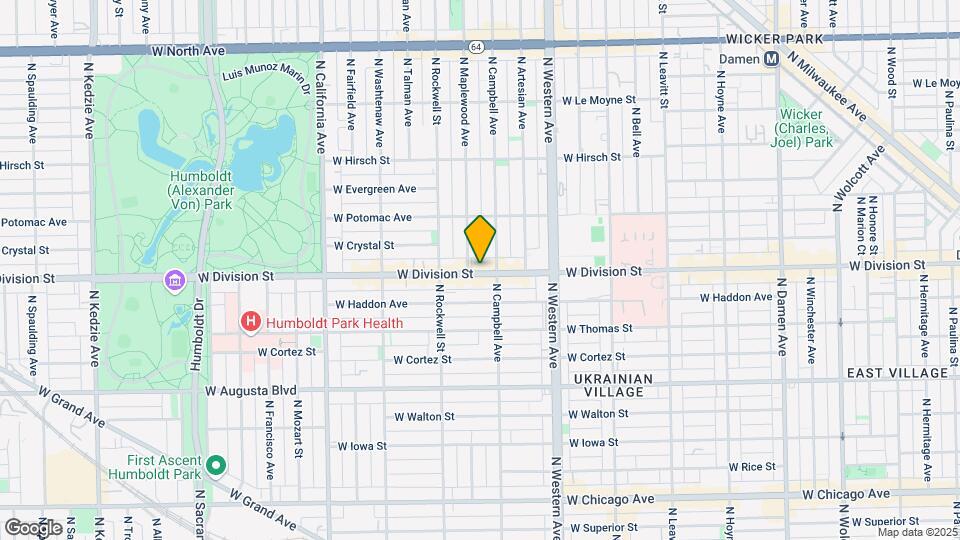 2518 W Division St Map and Location Details