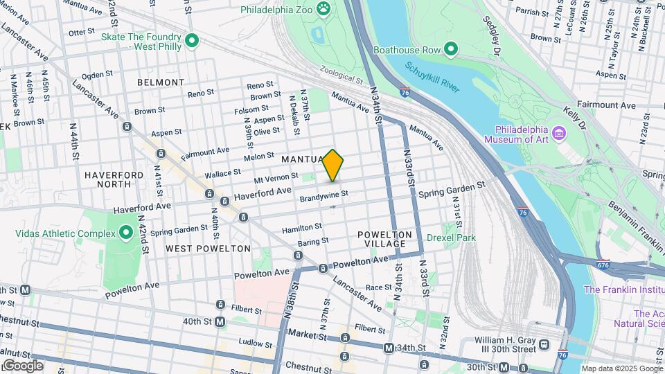 3610 Haverford Ave Map and Location Details