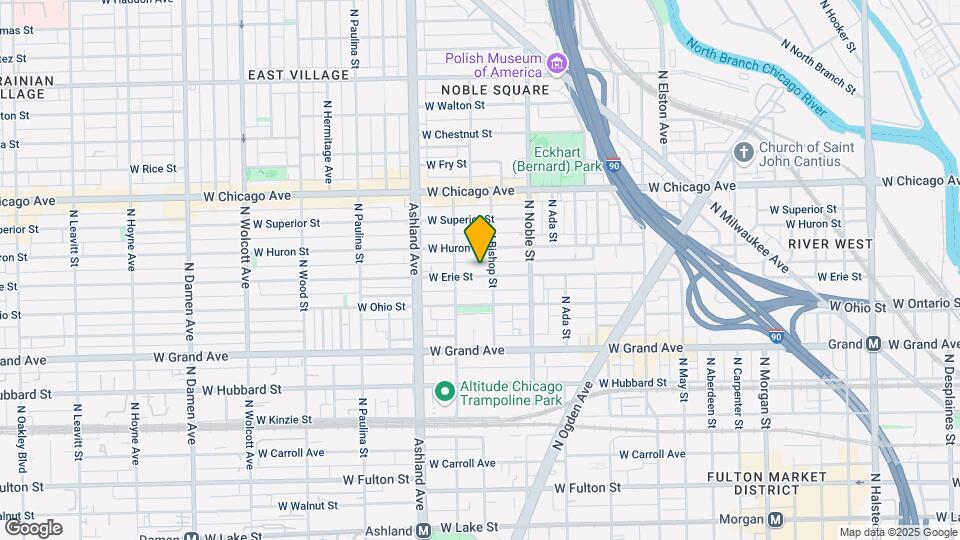 1454 W Erie St-Unit -1 Map and Location Details