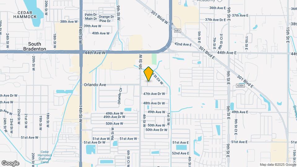 4503 3rd St Cir W Map and Location Details