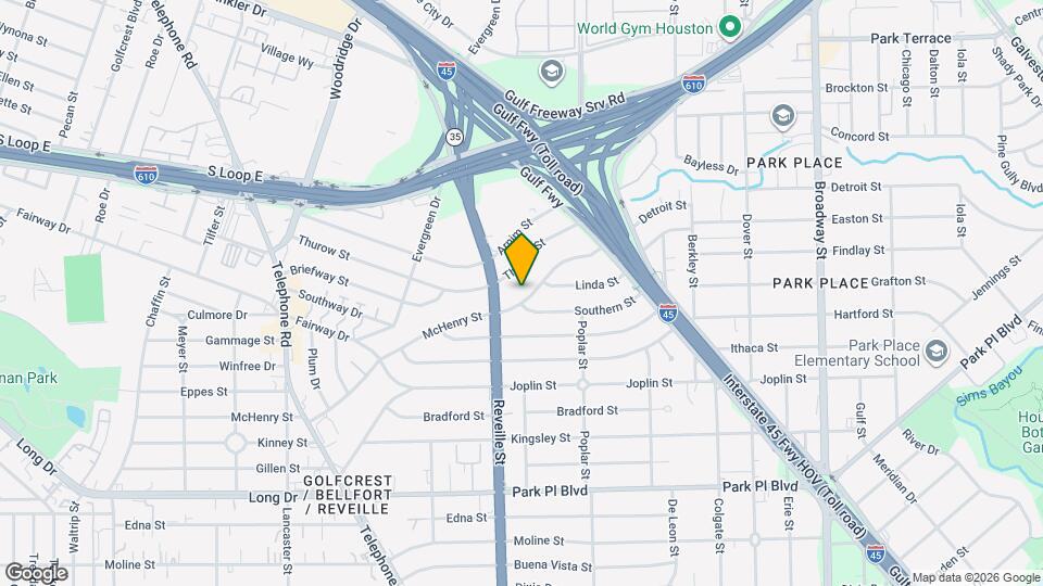 7623 McHenry St Map and Location Details