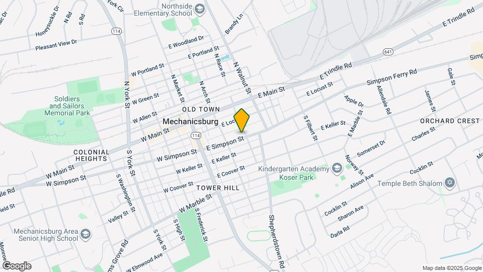 127 E Simpson St Mapa y Detalles de la Ubicación