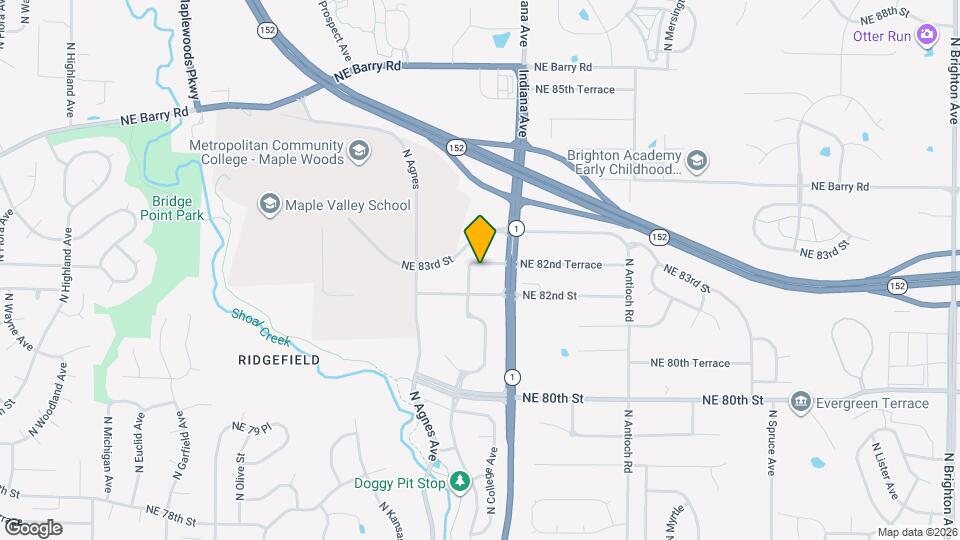 3211 NE 82nd Terrace Map and Location Details