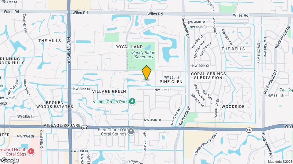 8450 NW 39th Ct Map and Location Details
