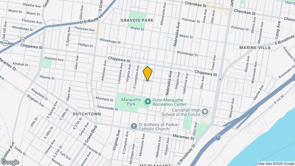 3116 Keokuk St, Unit 1F Map and Location Details