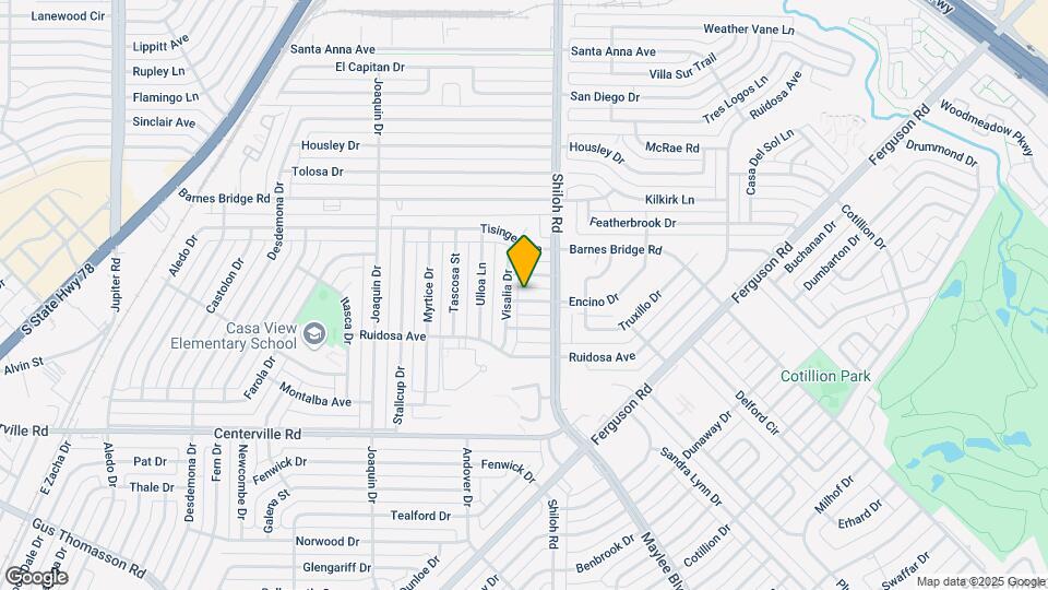 2817 Encino Dr Mapa y Detalles de la Ubicación