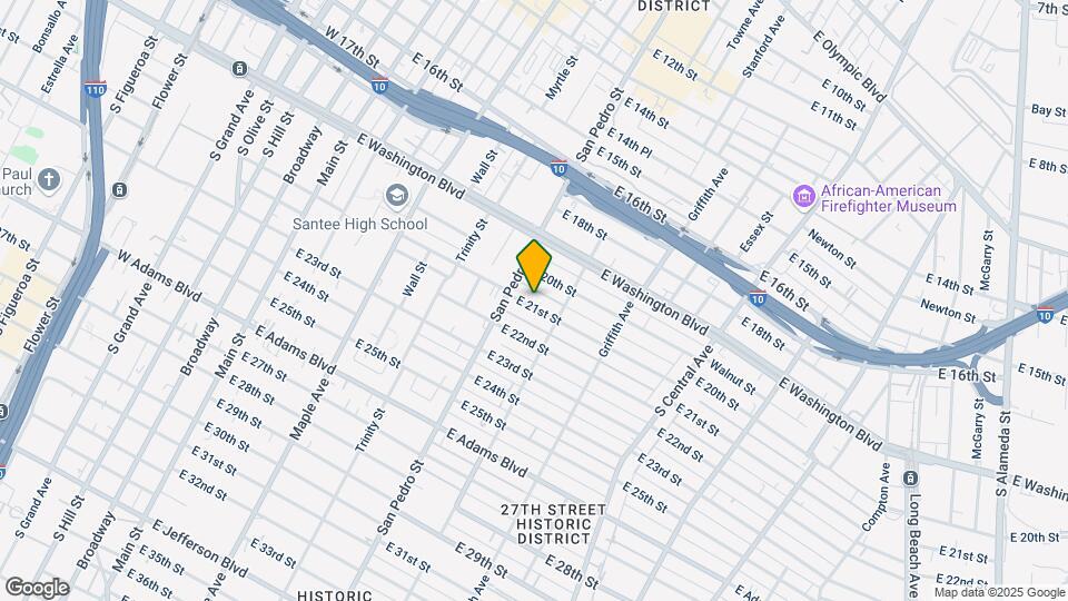 757 E 21st St Mapa y Detalles de la Ubicación