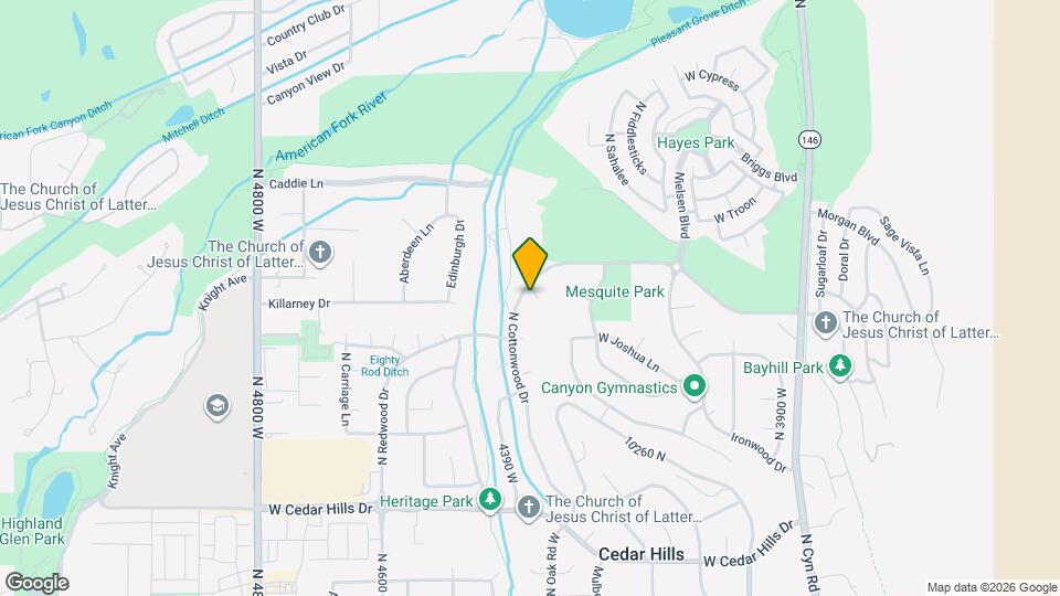 10448 N Cottonwood Dr Map and Location Details