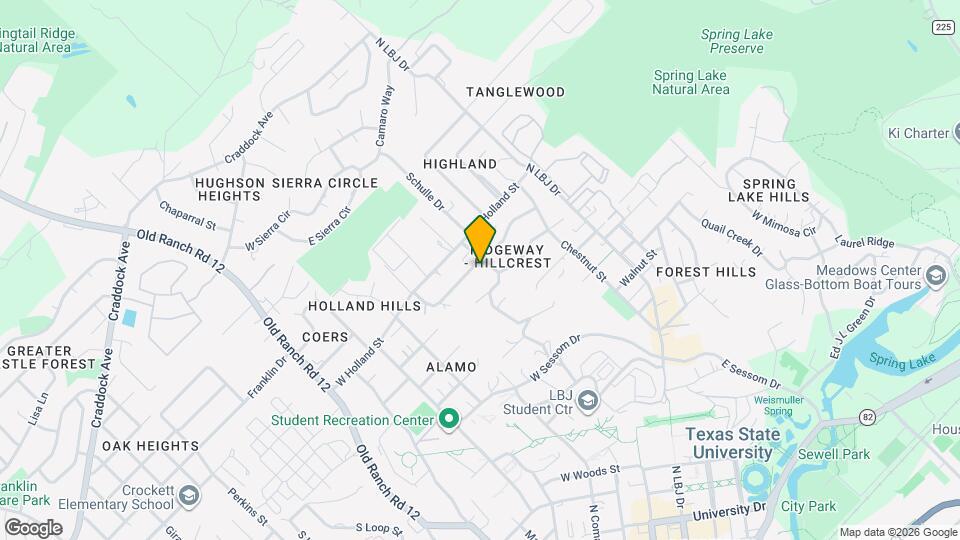 105 W Hillcrest Dr Map and Location Details