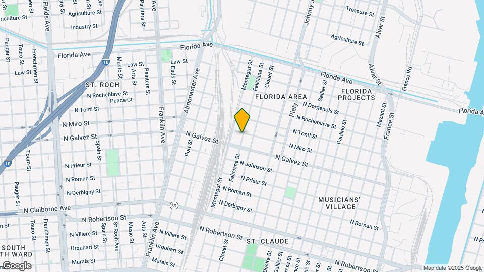 2130 Feliciana St Map and Location Details