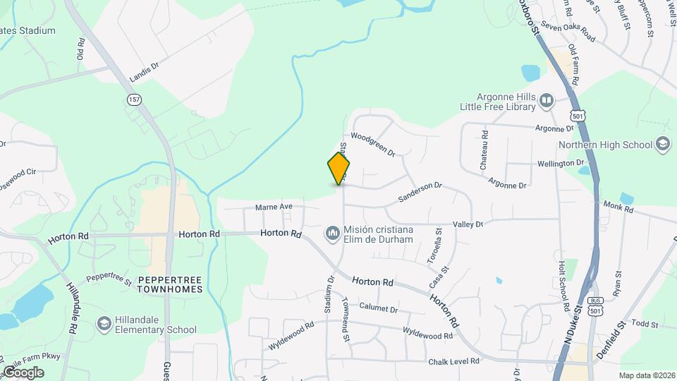 2707 Stadium Dr Map and Location Details