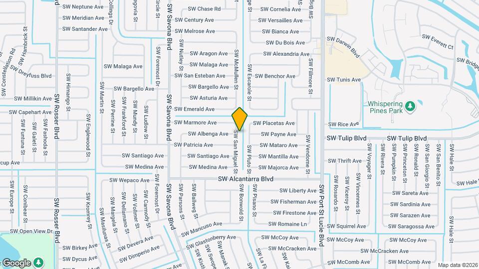 3433 SW San Miguel St Map and Location Details