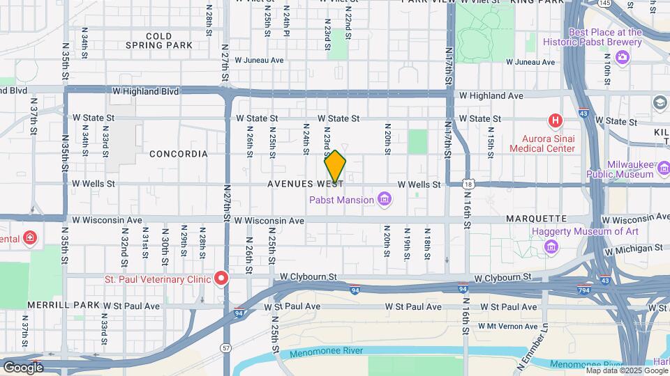 2217 W Wells St Map and Location Details