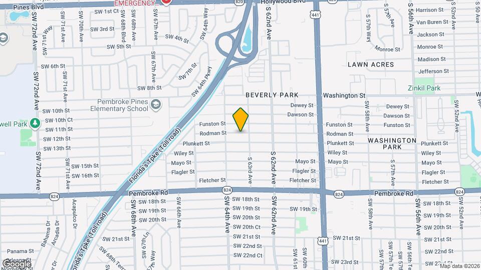 6340 Rodman St Mapa y Detalles de la Ubicación