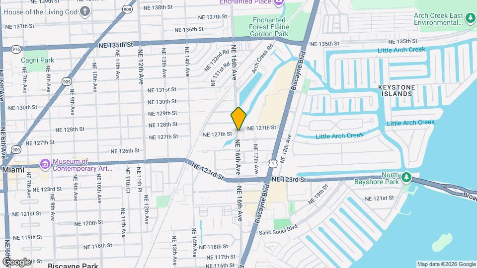 12655 NE 16th Ave Map and Location Details