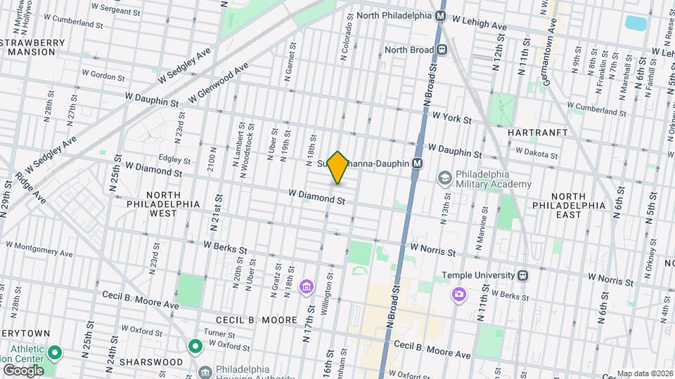 1640 Edgley St Map and Location Details