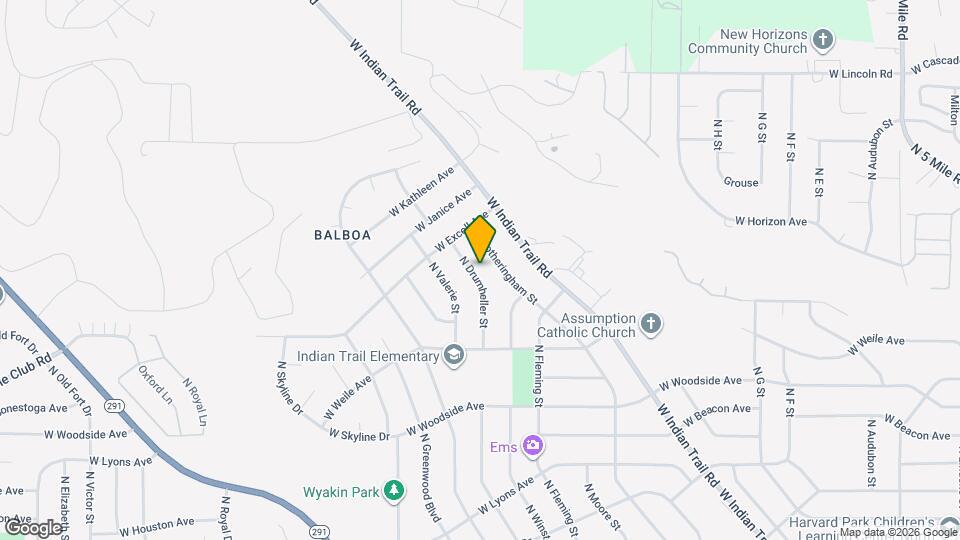 7220 N Drumheller St Map and Location Details