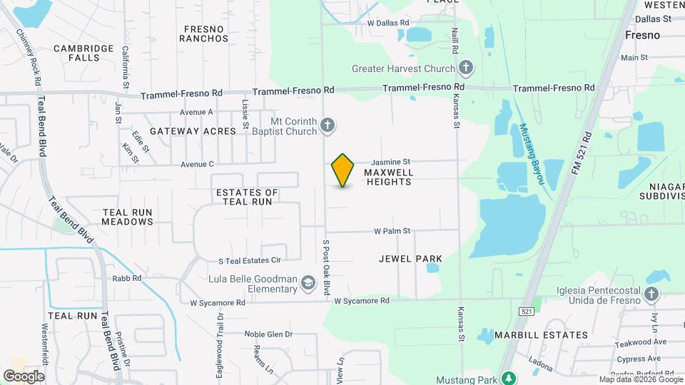 20547 S Post Oak Blvd Map and Location Details