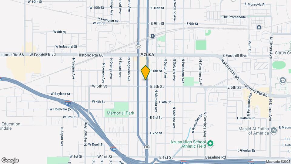 515 N Azusa Ave, Unit #E Map and Location Details