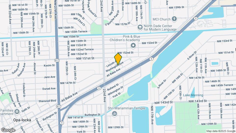 2052 Washington Ave Map and Location Details
