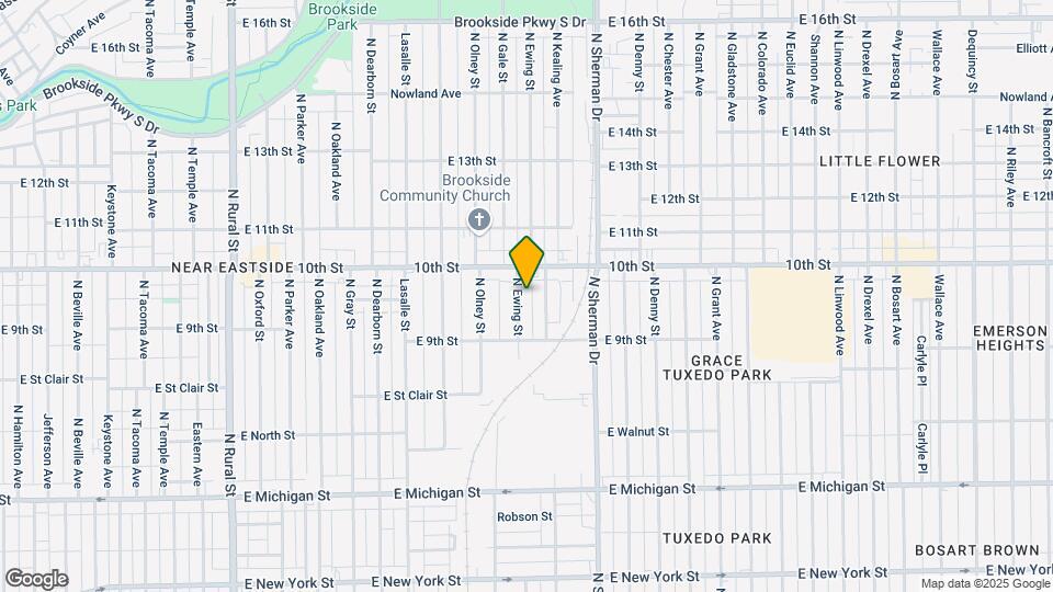 951 N Ewing St Map and Location Details