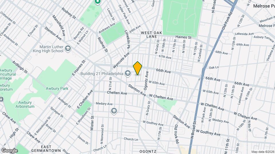 6521 N 20th St Map and Location Details