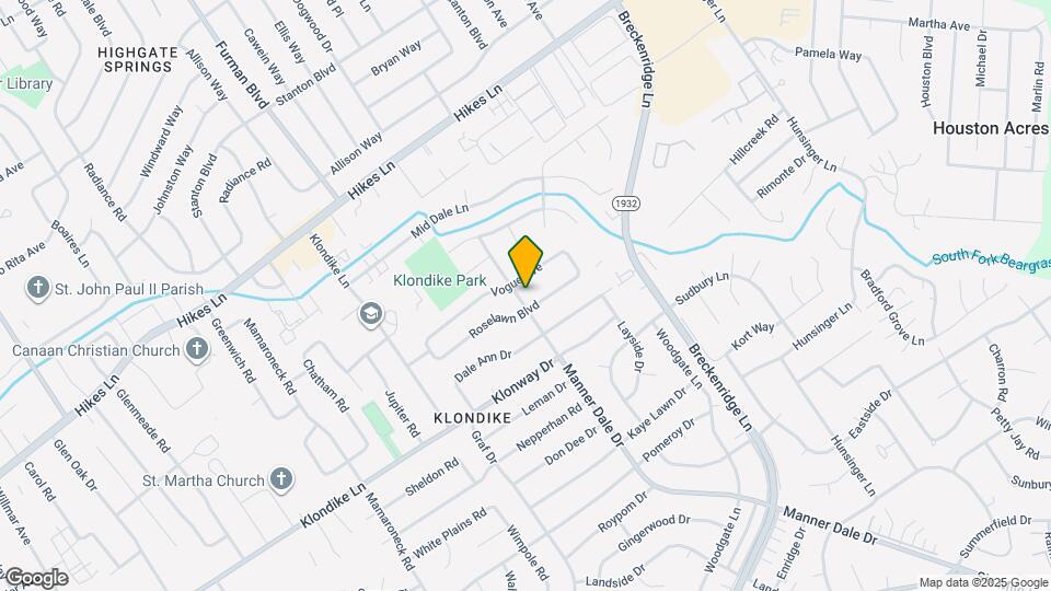 3823 Manner Dale Dr Map and Location Details