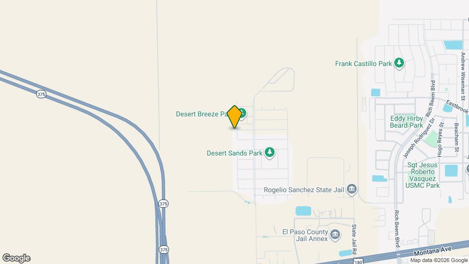 3917 Desert Bluff Dr Map and Location Details