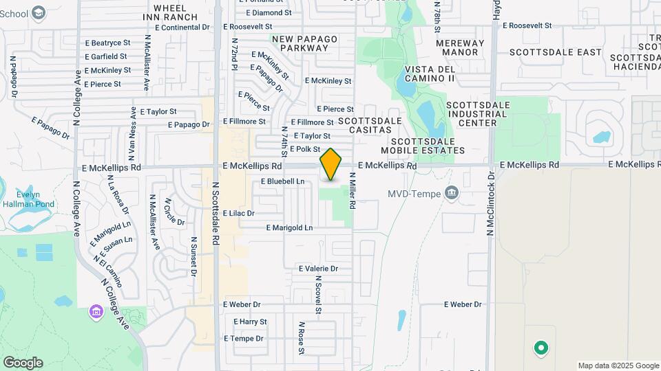 1231 E Bluebell Ln Map and Location Details