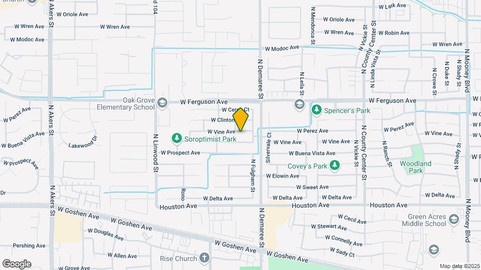 3821 W Vine Ave Map and Location Details