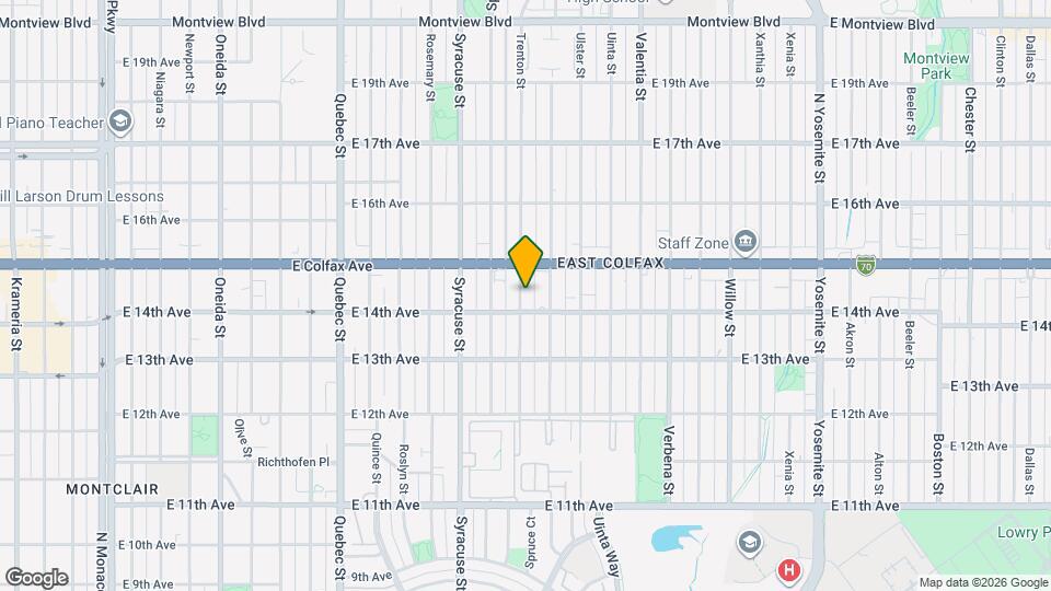 1426 Trenton St Mapa y Detalles de la Ubicación