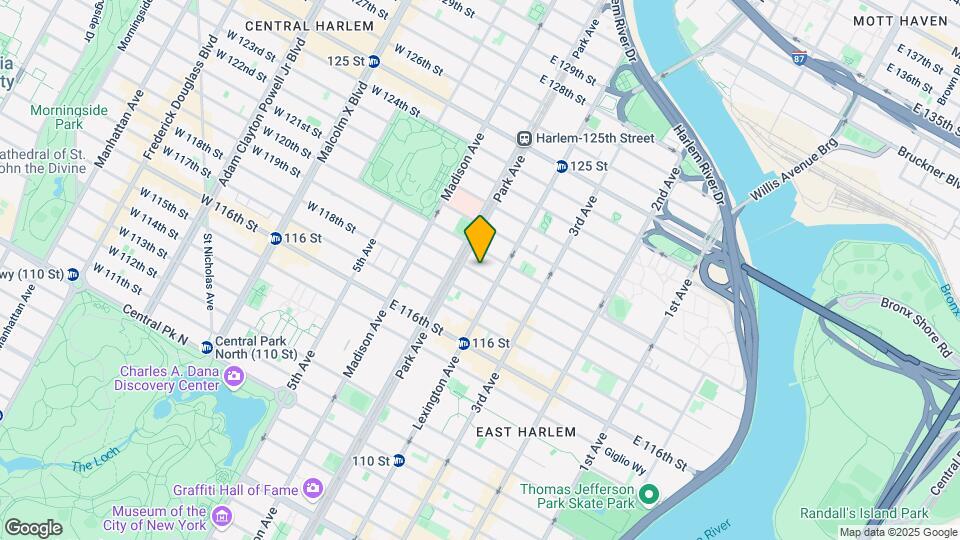121 E 119th St Map and Location Details