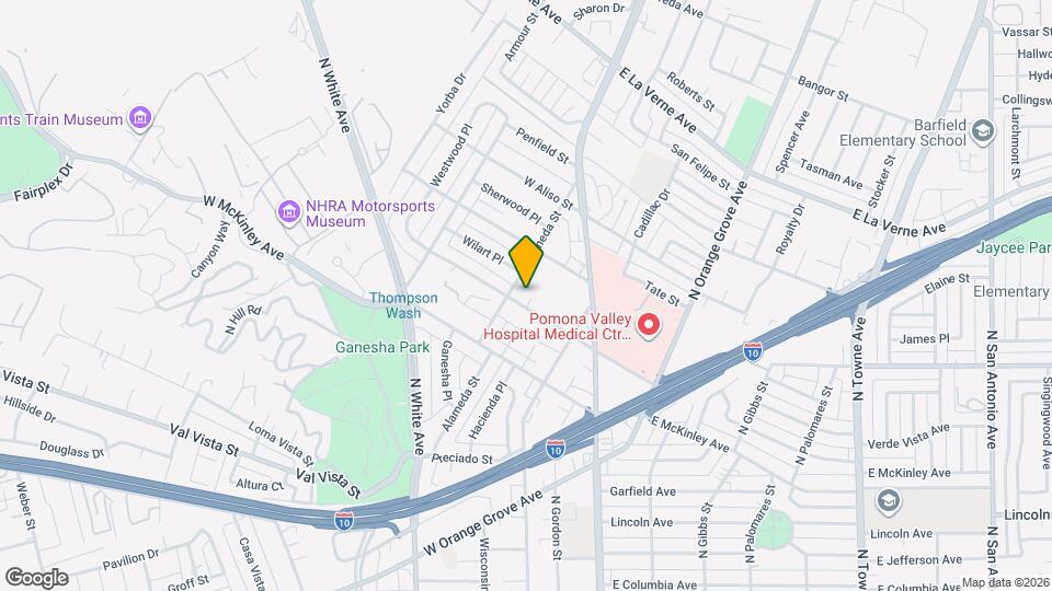 293 W Artesia St, Unit 293 W. Artesia St. Mapa y Detalles de la Ubicación