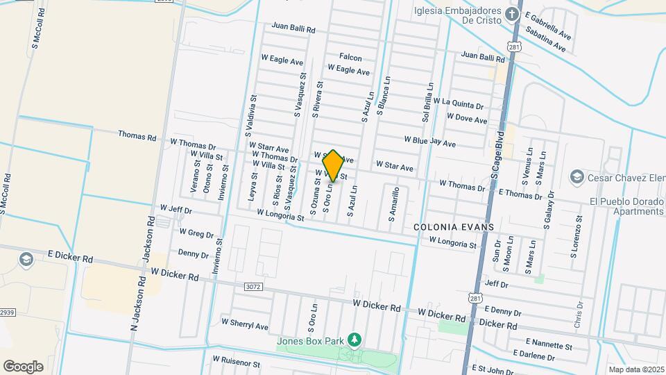 6703 S Oro Ln Map and Location Details