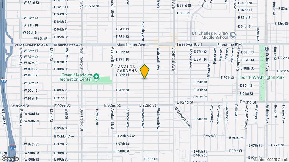 803 E 89th St Map and Location Details