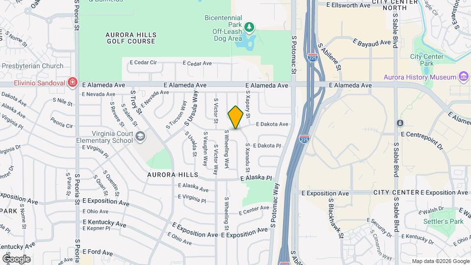 13482 E Dakota Ave Mapa y Detalles de la Ubicación