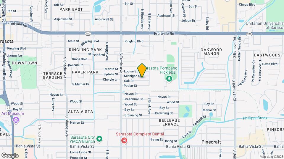 2953 Oak St Map and Location Details