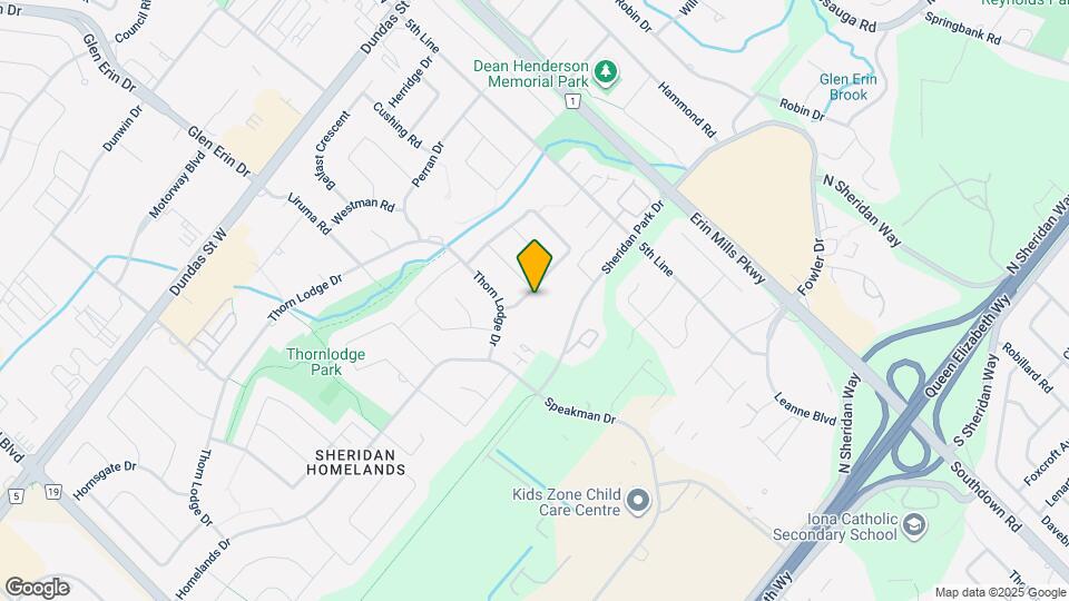 2034 Waycross Crescent Map and Location Details