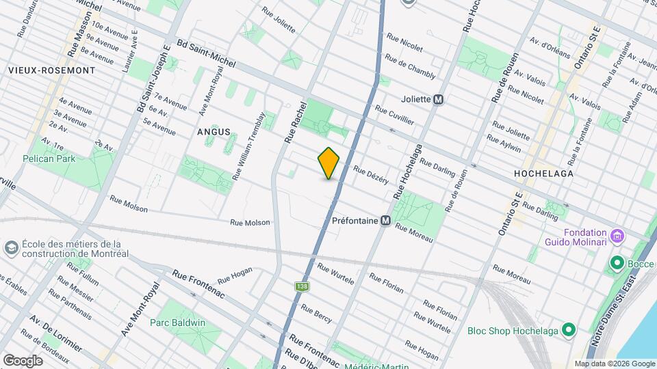 3131 Sherbrooke Rue E Map and Location Details