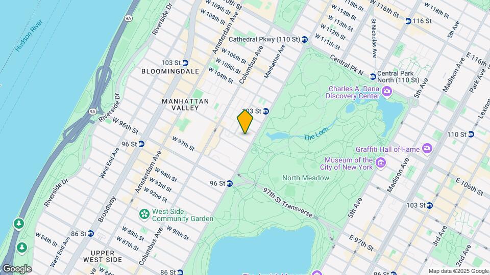 13-15 W 100th St Map and Location Details
