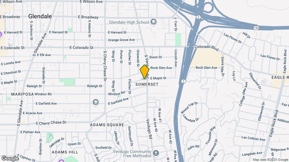 701 S Verdugo Rd Mapa y Detalles de la Ubicación