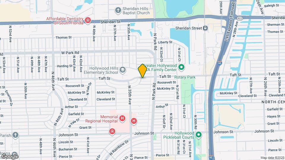 3338 Taft St Map and Location Details